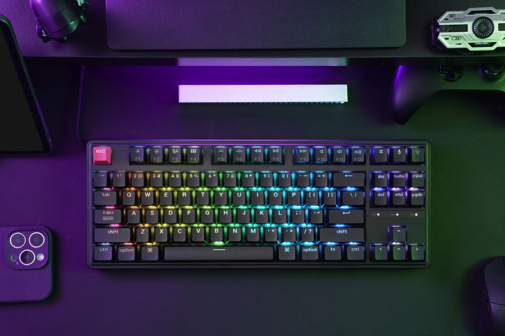 Tastatura Gaming mecanica KEYCHRON C3 Pro 8K Red Switch, USB